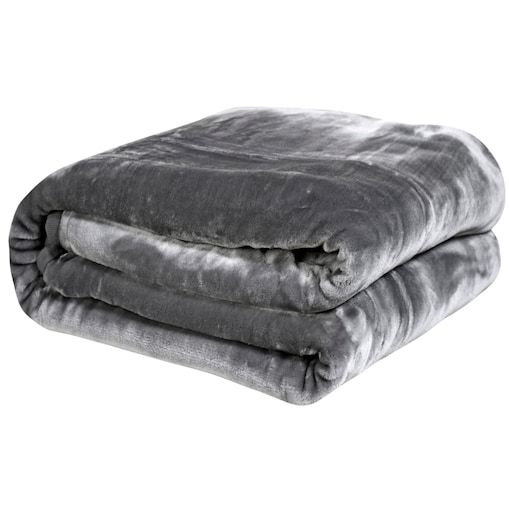 Koc Narzuta 160X200 Cm Na Łóżko Miękki Gruby Ciepły Akrylowy Szary