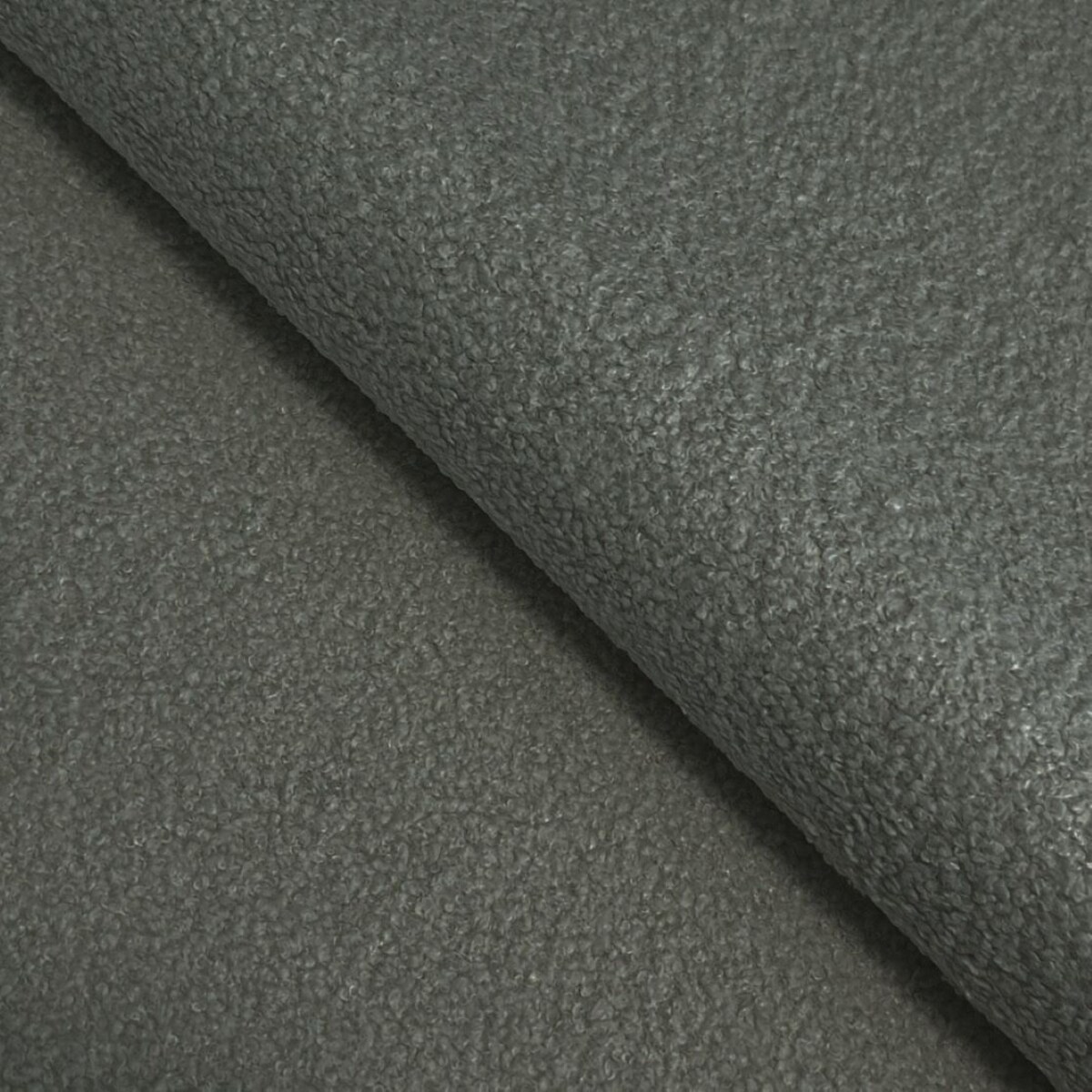 Narożnik z funkcją spania ALOO, lewostronny, tkanina boucle-szara