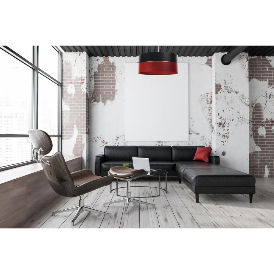 Lampa wisząca SIMPLY GLAMOUR 30 czerwona/czarna