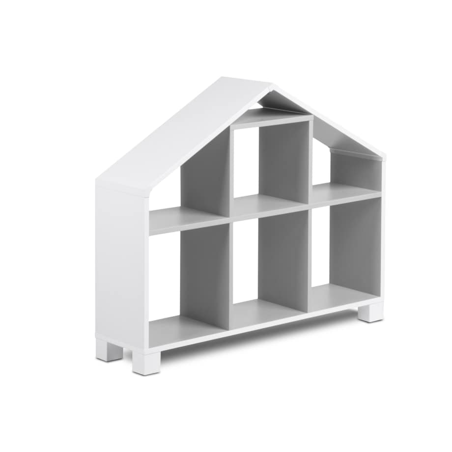 KONSIMO MIRUM Zestaw mebli w kształcie domku dla dzieci w kolorze szarym składający się z 6 elementów