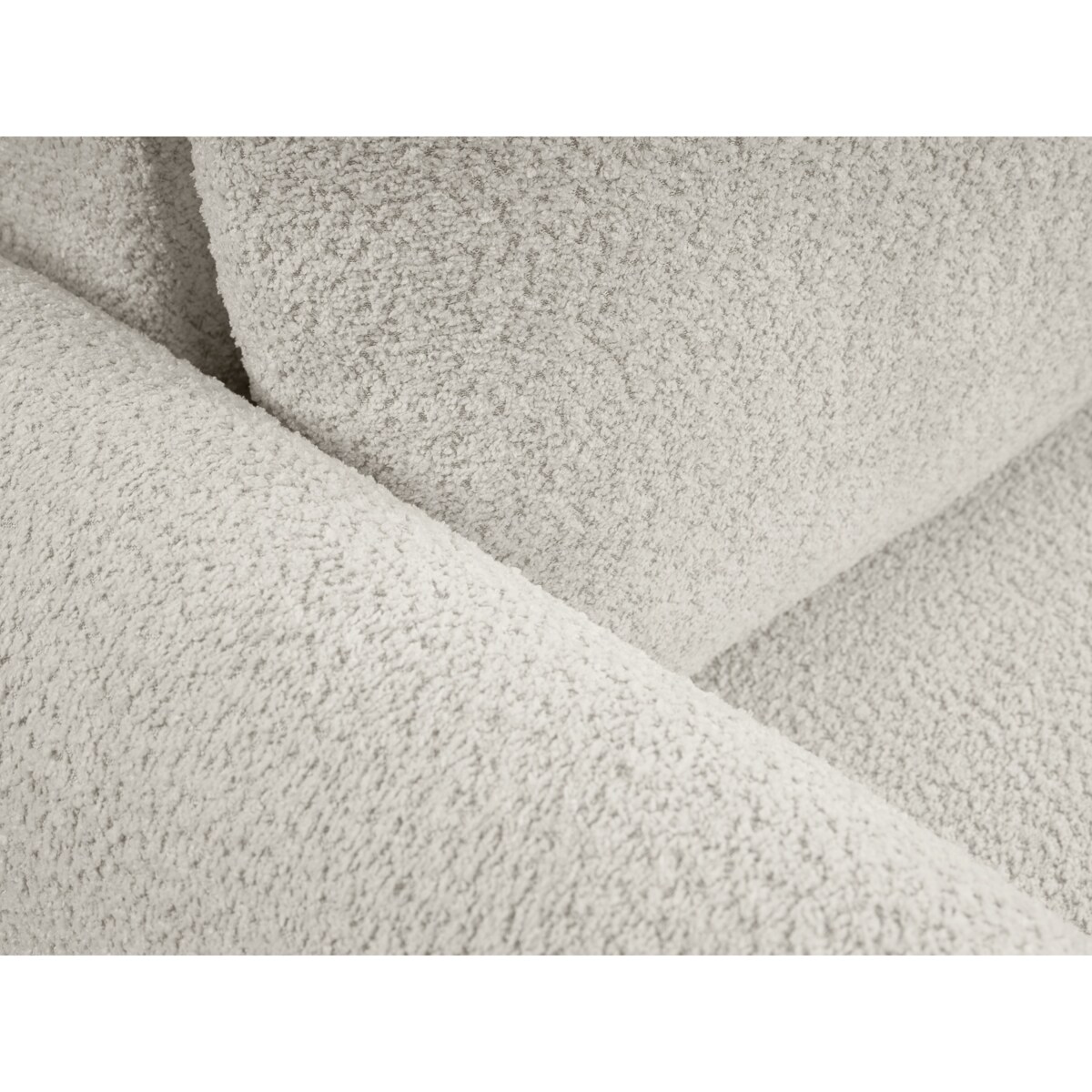 Narożnik DELI z funkcją spania na nóżkach, prawostronny, kremowy