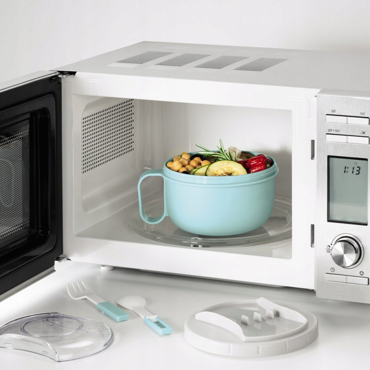 XAVAX Pojemnik na żywność lunchbox łyżka i widelec