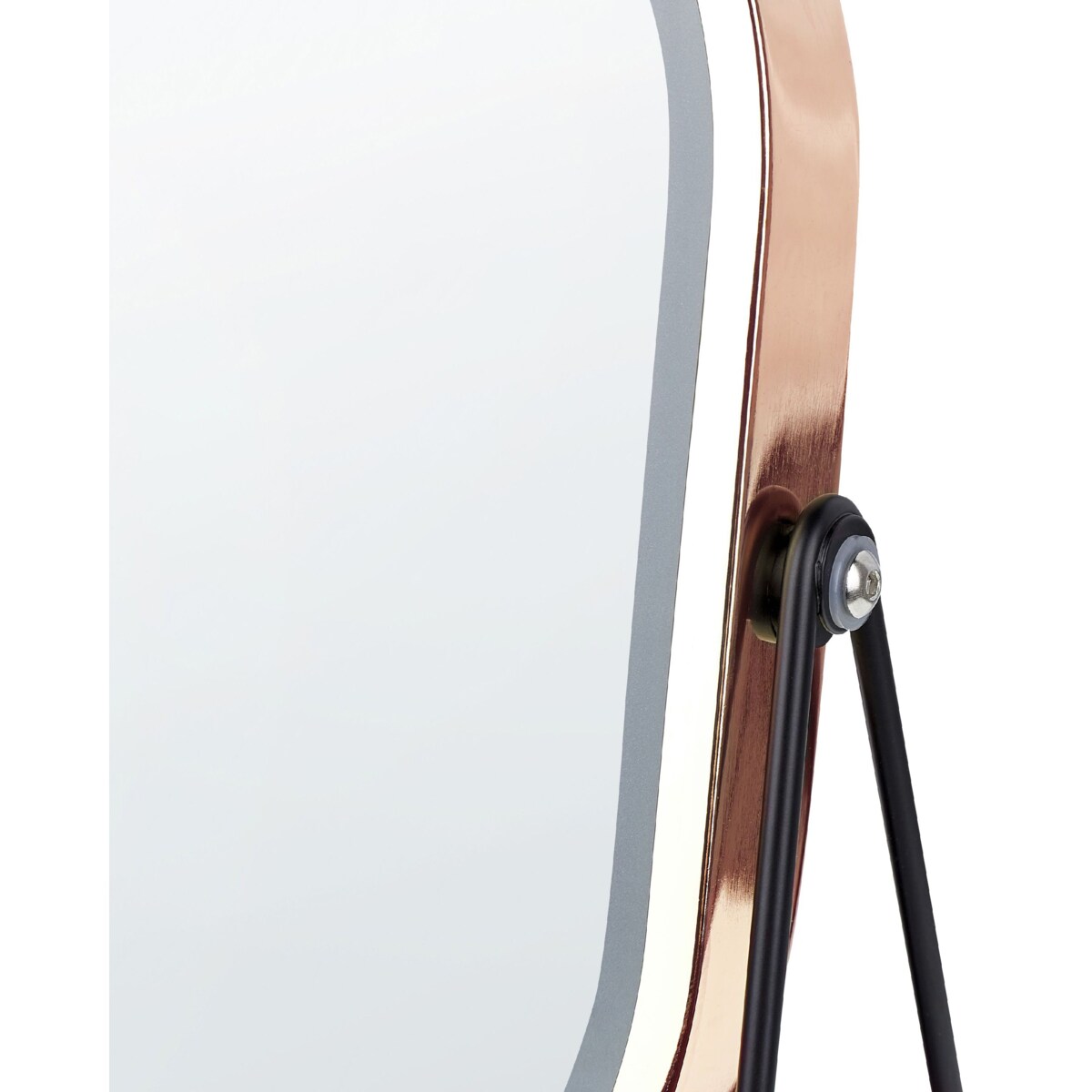 Lusterko kosmetyczne LED 20 x 22 cm różowe złoto DORDOGNE