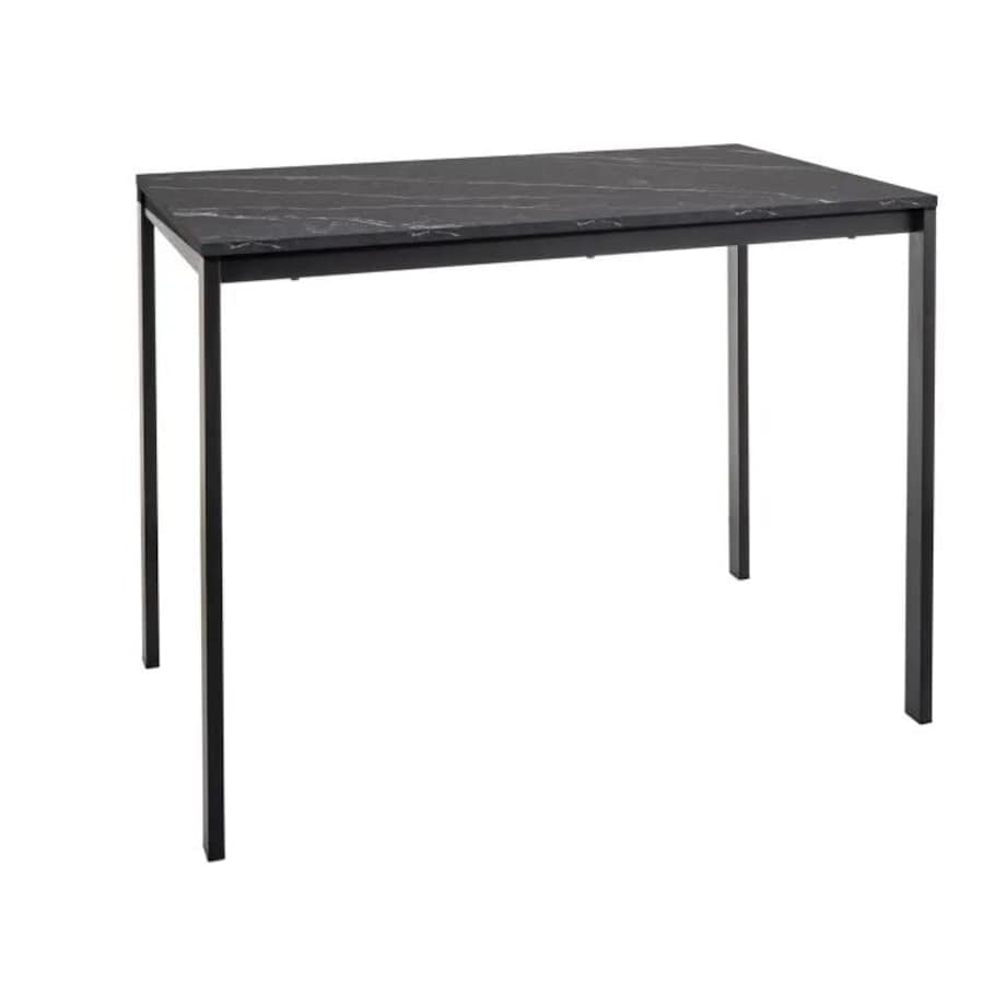 Stół MARIO 100x60 czarny marmur/czarny