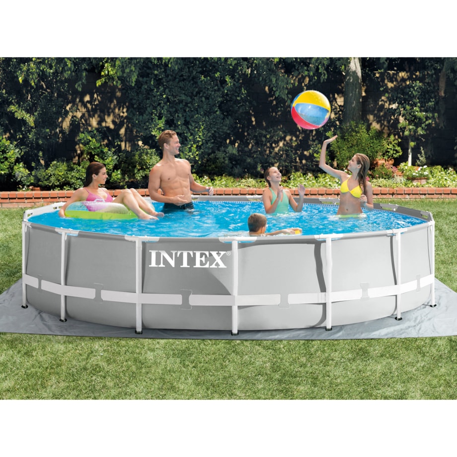 Basen ogrodowy stelażowy 457x107 Intex zestaw 21w1