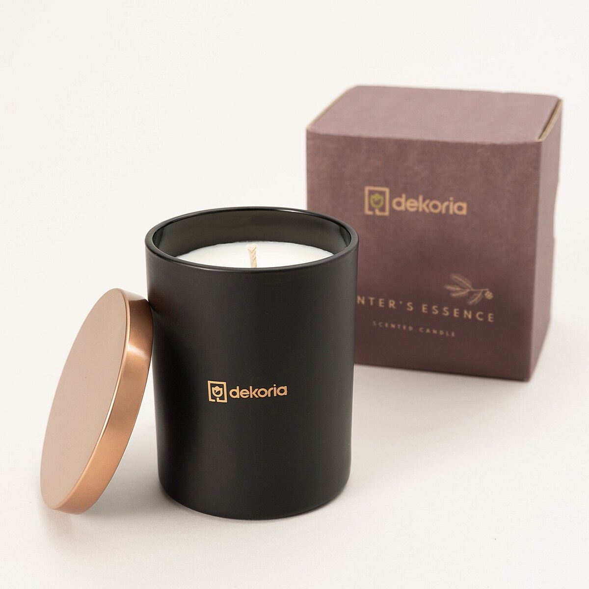 Świeca zapachowa sojowa Winter's Essence, 8x8x10 cm