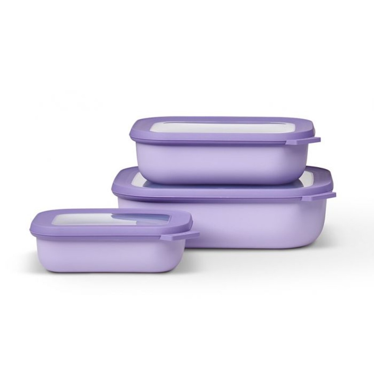 Zestaw 3 misek Cirqula prostokątna 500 1000 2000 Nordic Lilac 106270074600