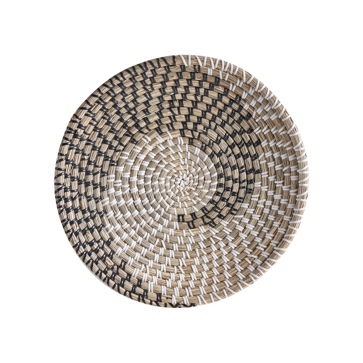 Zestaw 3 dekoracji ściennych z trawy morskiej jasny CANTHO