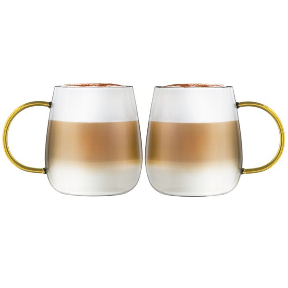 Komplet 2 szklanek z żółtym uchem 400 ml Bolla 1173