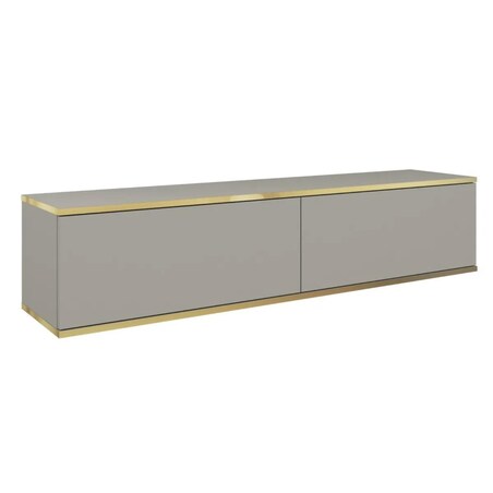 Szafka RTV KARL 135cm wisząca/stojąca szary mat