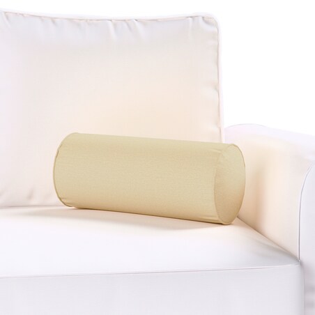 Poduszka wałek prosty, waniliowy, Ø16 x 40 cm, Loneta