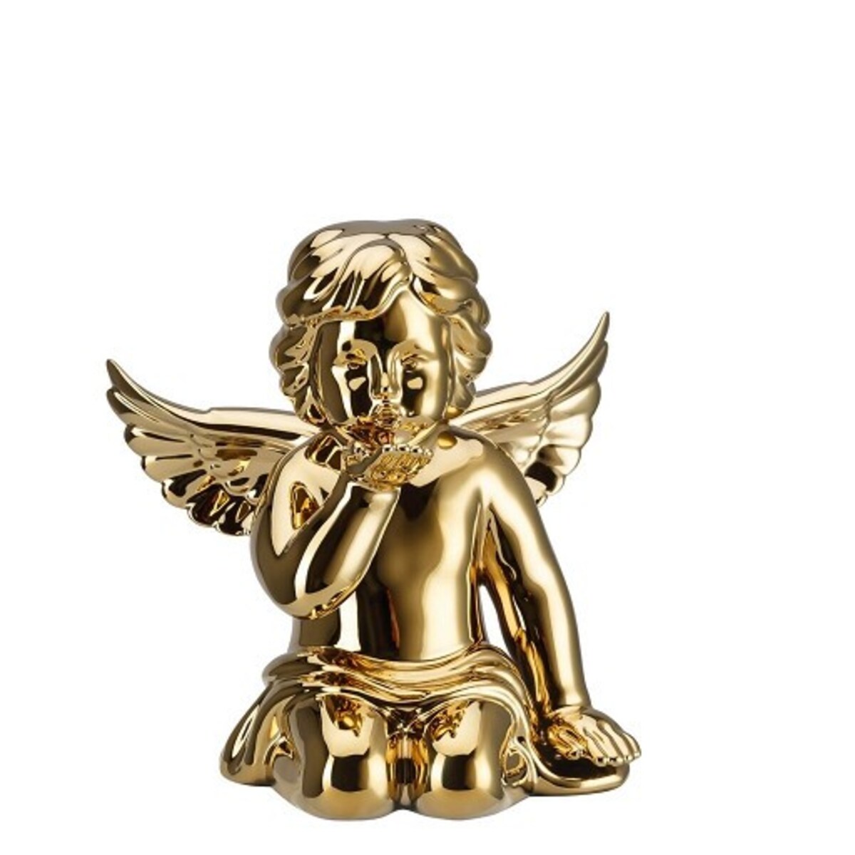 Anioł średni dmuchający ZŁOTY Rosenthal
