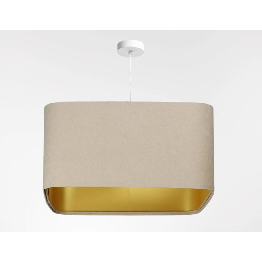 Lampa wisząca KWADRO SUE 40w20 beżowa/złota