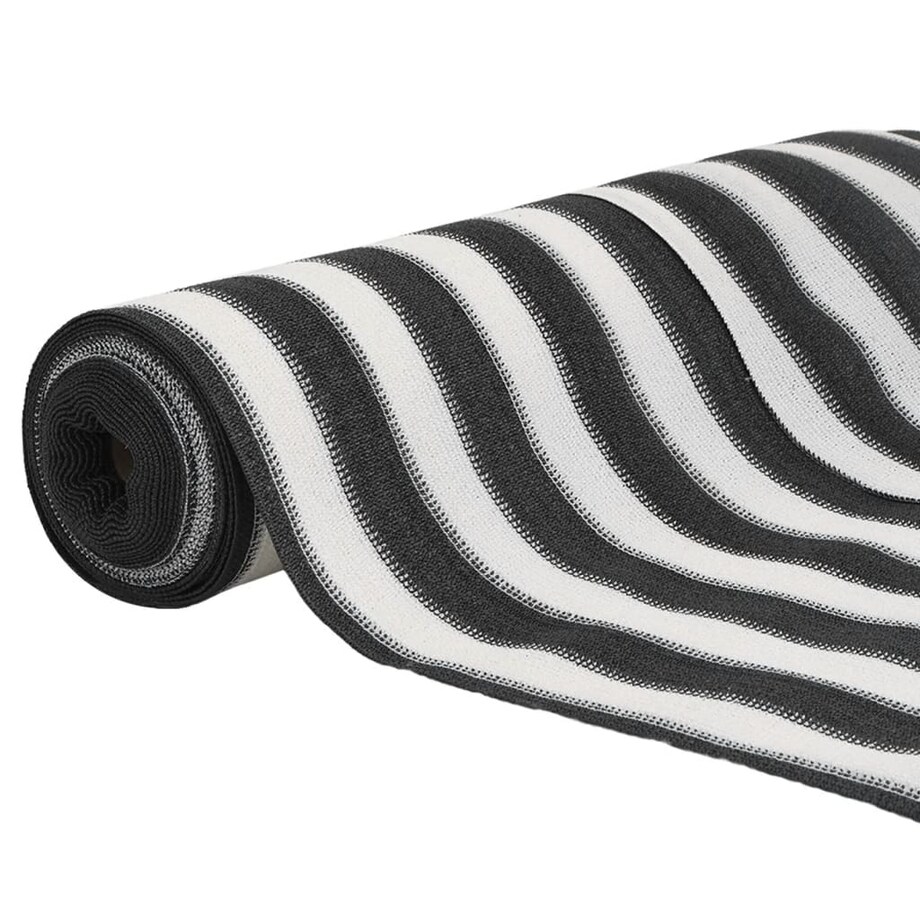 vidaXL Siatka cieniująca, antracytowo-biała, 1,5x50 m, HDPE, 150 g/m²