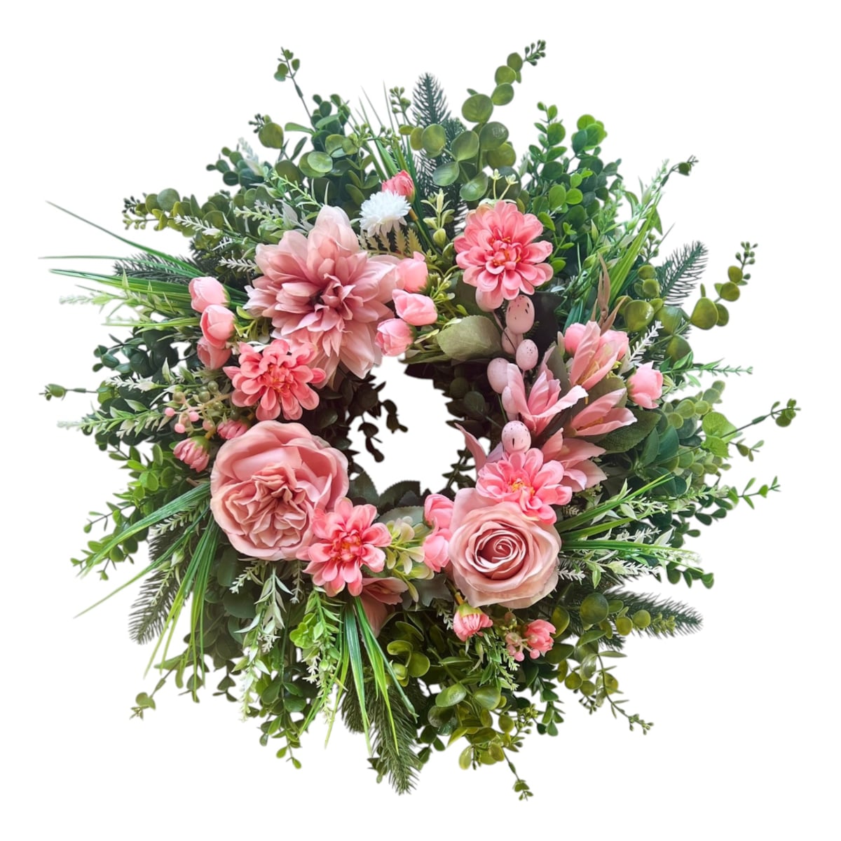 Wiosenny wianek ø 50 cm stroik wielkanocny XXL eva