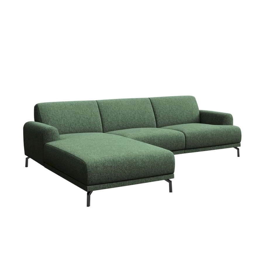 Sofa narożna Puzo Ciemnozielona