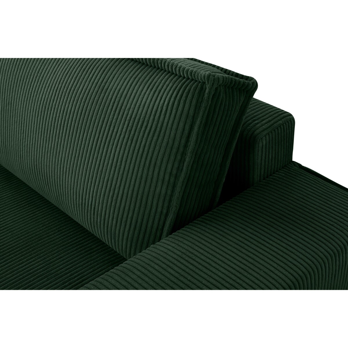 KONSIMO NAPI Sofa 3-osobowa z pojemnikiem na łóżko, kolor ciemnozielony