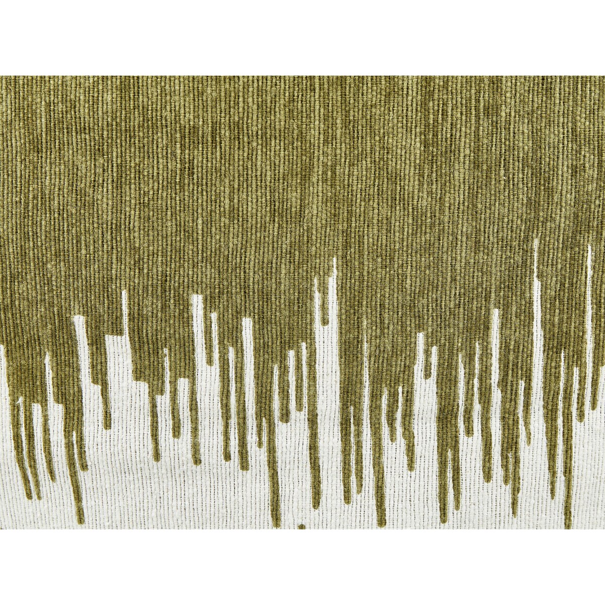 Puf 50 x 30 cm biało-zielony KAWAI