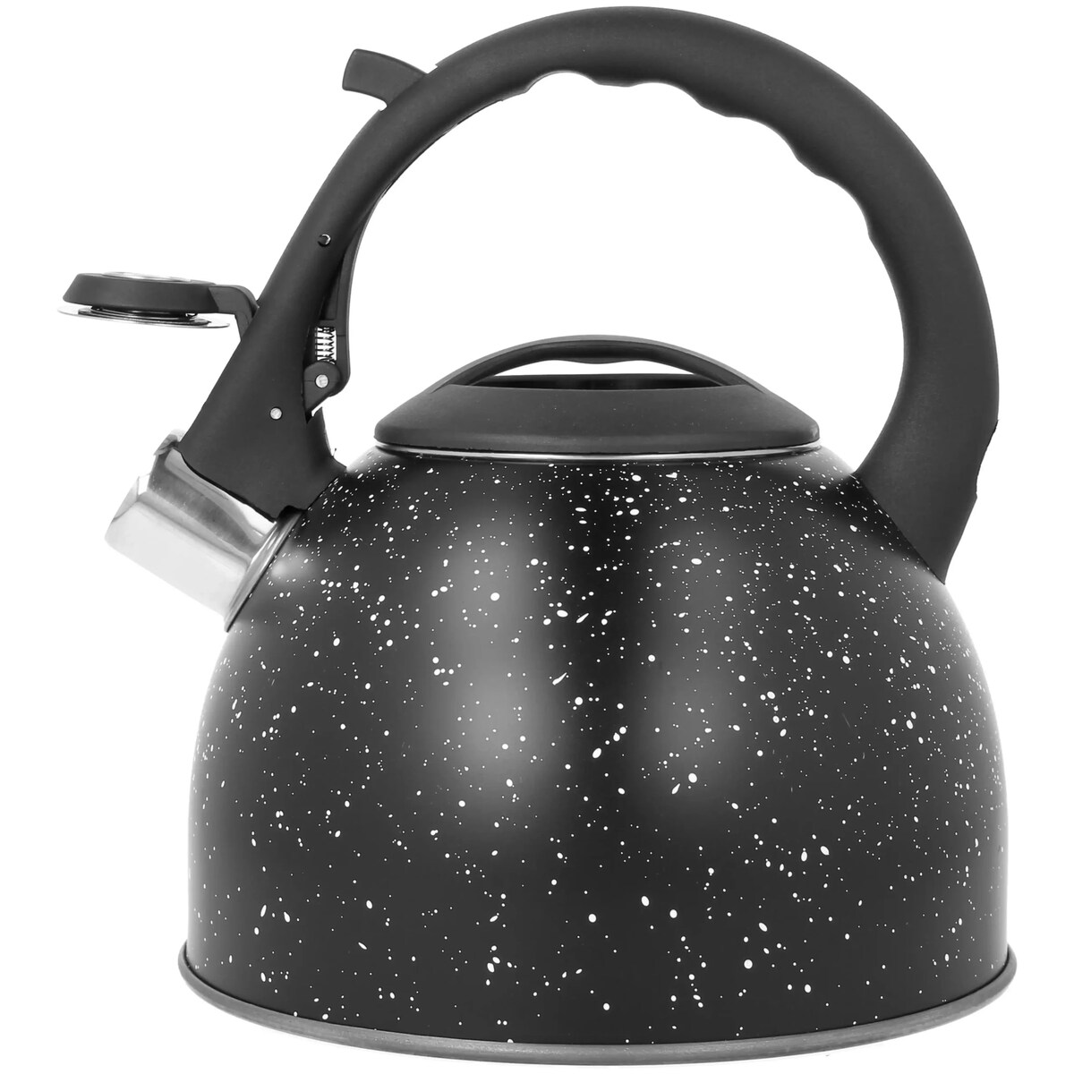 Czajnik stalowy z gwizdkiem 2.5L indukcja gaz czarny marmurek BRUNBESTE BB-2440