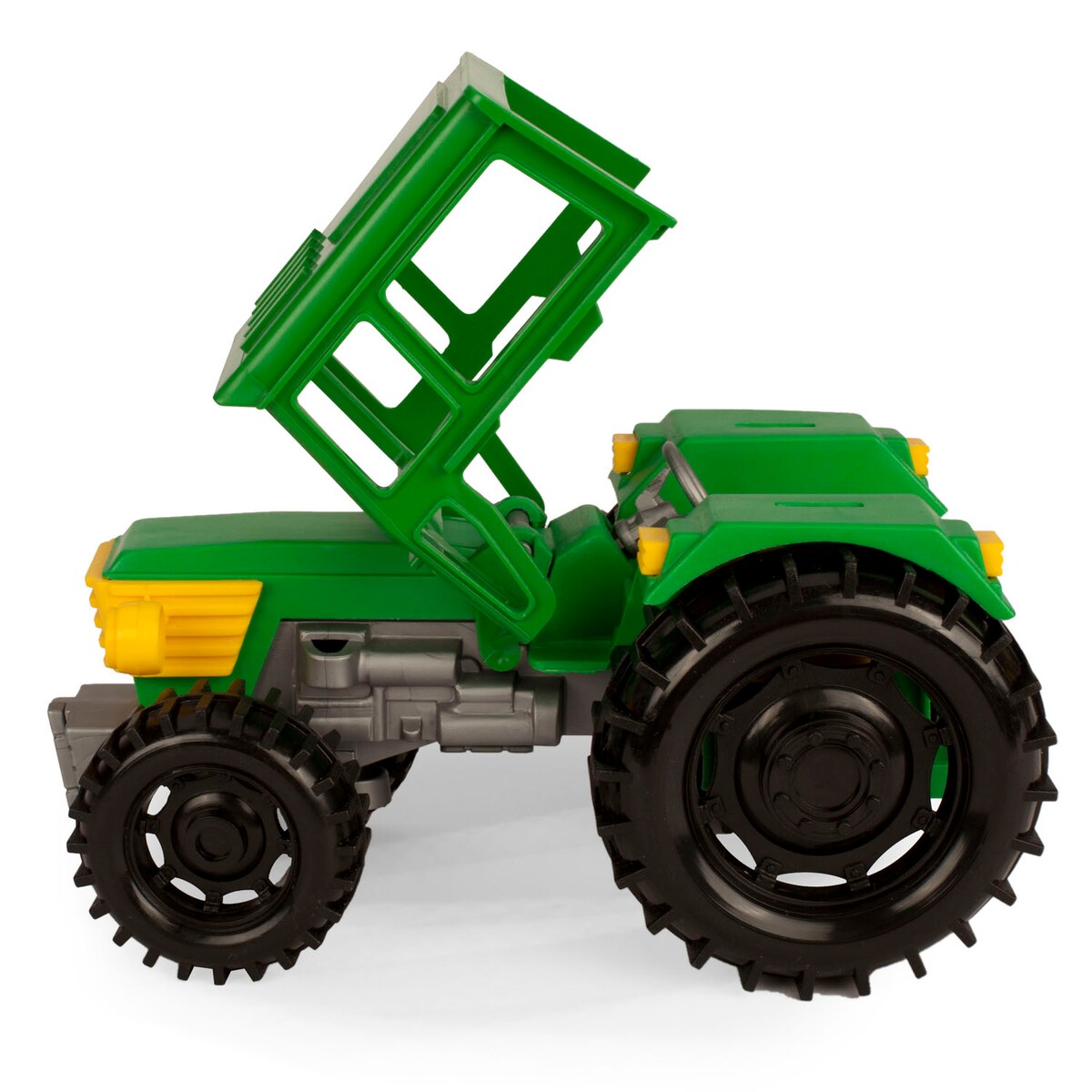 Farmer traktor z przyczepą na konia w kartonie