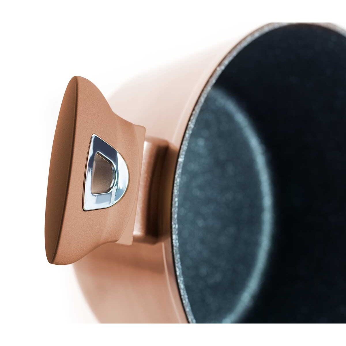 Zestaw 10 elementów garnki, patelnie, akcesoria Metallic Line Rose Gold Berlinger Haus BH-6142