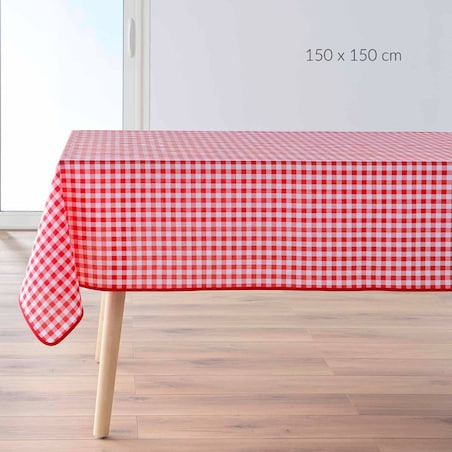Obrus kwadratowy w kratkę, VICHY, 150 x 150 cm