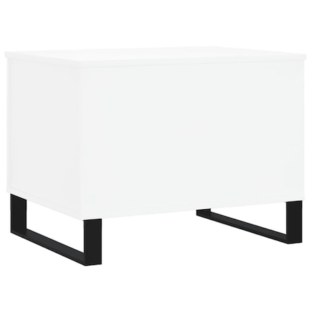vidaXL Stolik kawowy, biały 60x44,5x45 cm, materiał drewnopochodny