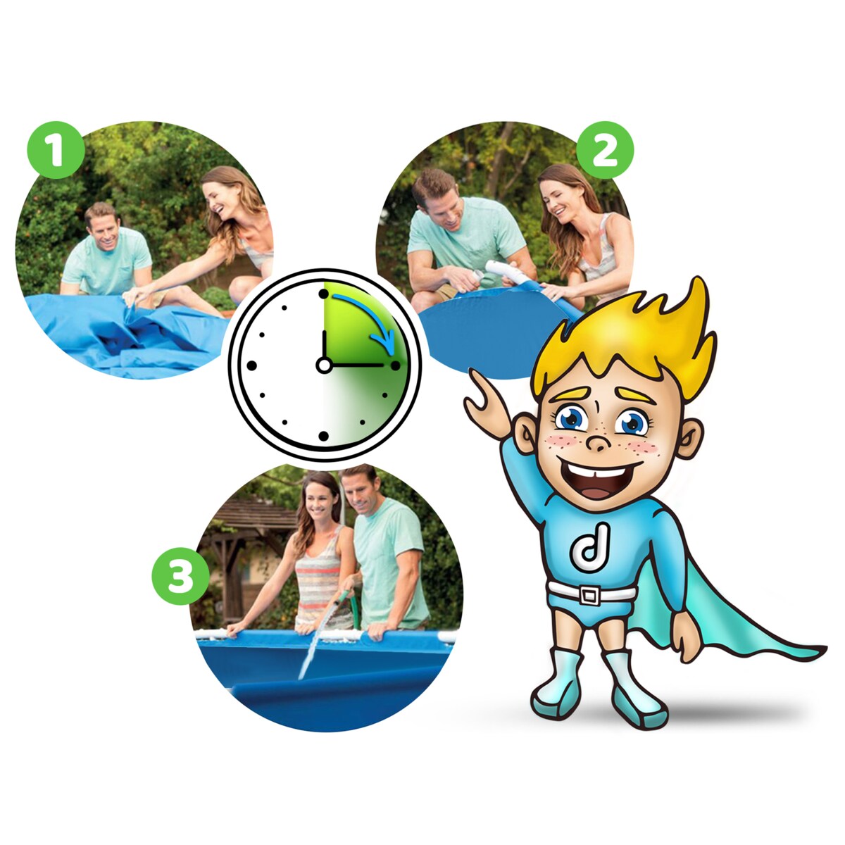 Basen stelażowy ogrodowy rodzinny 400x211x81cm Bestway zestaw 15w1