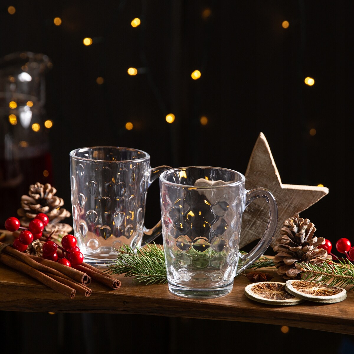 6x SZKLANKA KUBEK 320 ml LUMINARC na kawę napoje herbatę latte święta pears