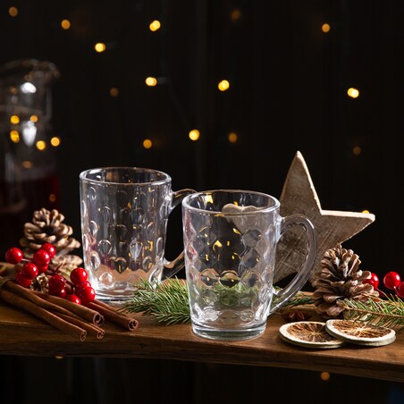 6x SZKLANKA KUBEK 320 ml LUMINARC na kawę napoje herbatę latte święta pears