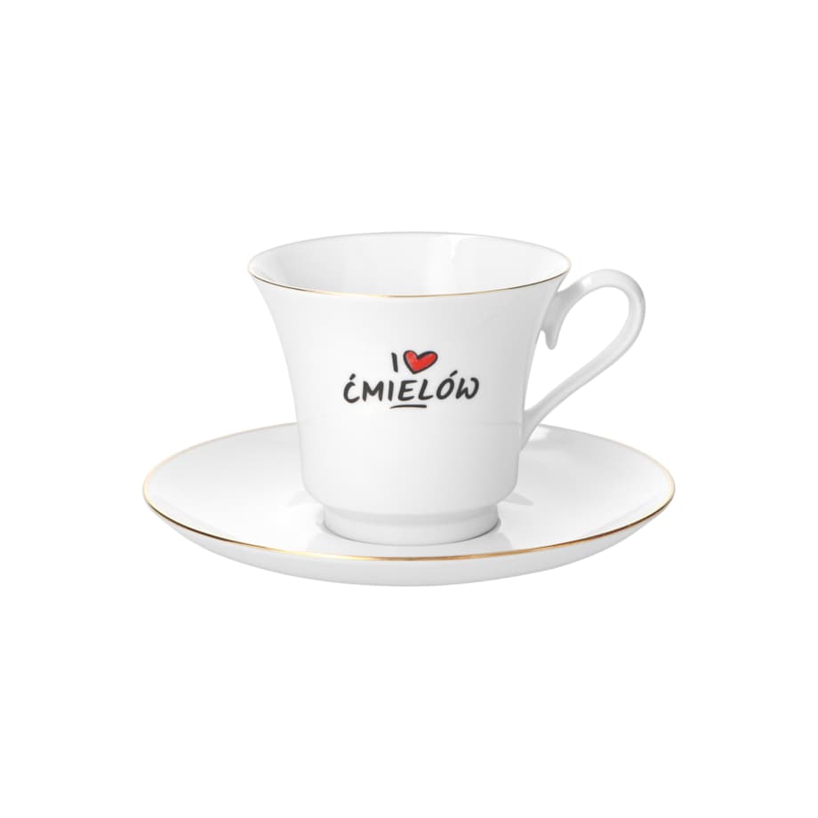 FIliżanka 220 ml ze spodkiem Margaret I love Ćmielów G908