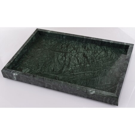 Taca dekoracyjna 30x20x3 cm MARMARILO-2 zielona