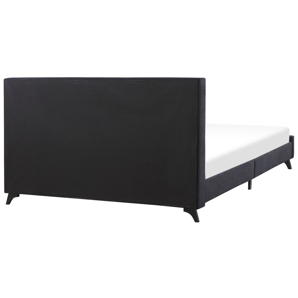Łóżko tapicerowane 180 x 200 cm czarne AMBASSADOR