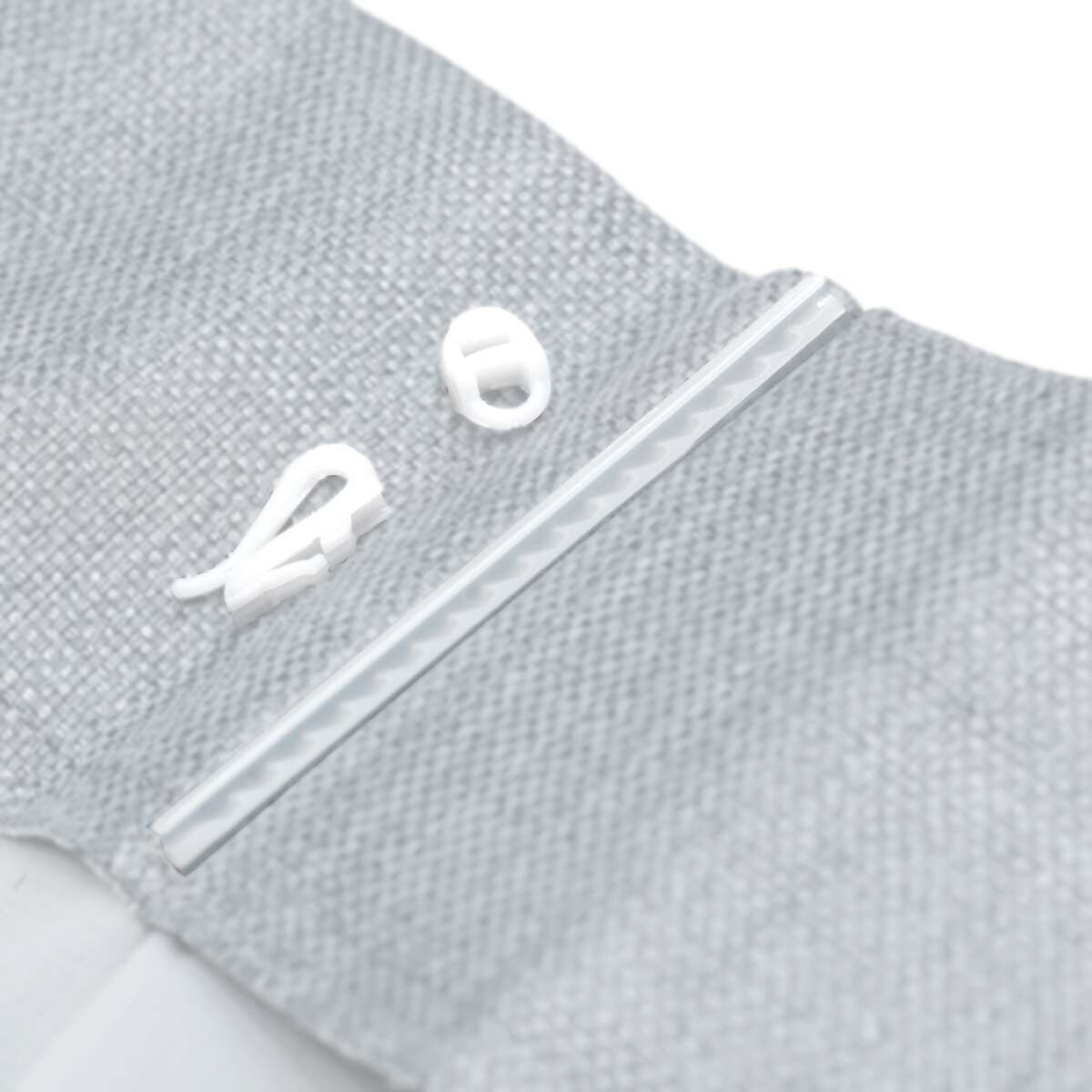 Firana na haczykach flex podwójnych 300x245 ecru natural look