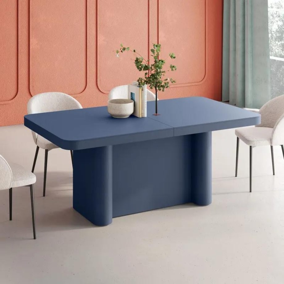 Stół rozkładany PORTOFINO 160(412)x100 bordowy