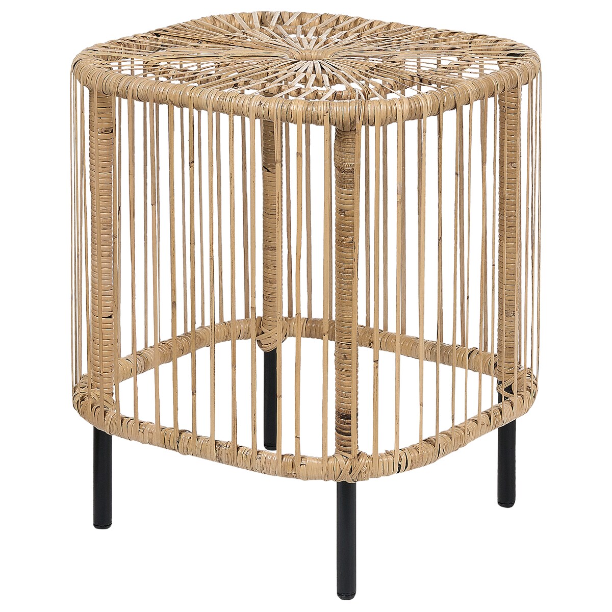 Zestaw 2 stolików kawowych CESENATICO Rattan Naturalny