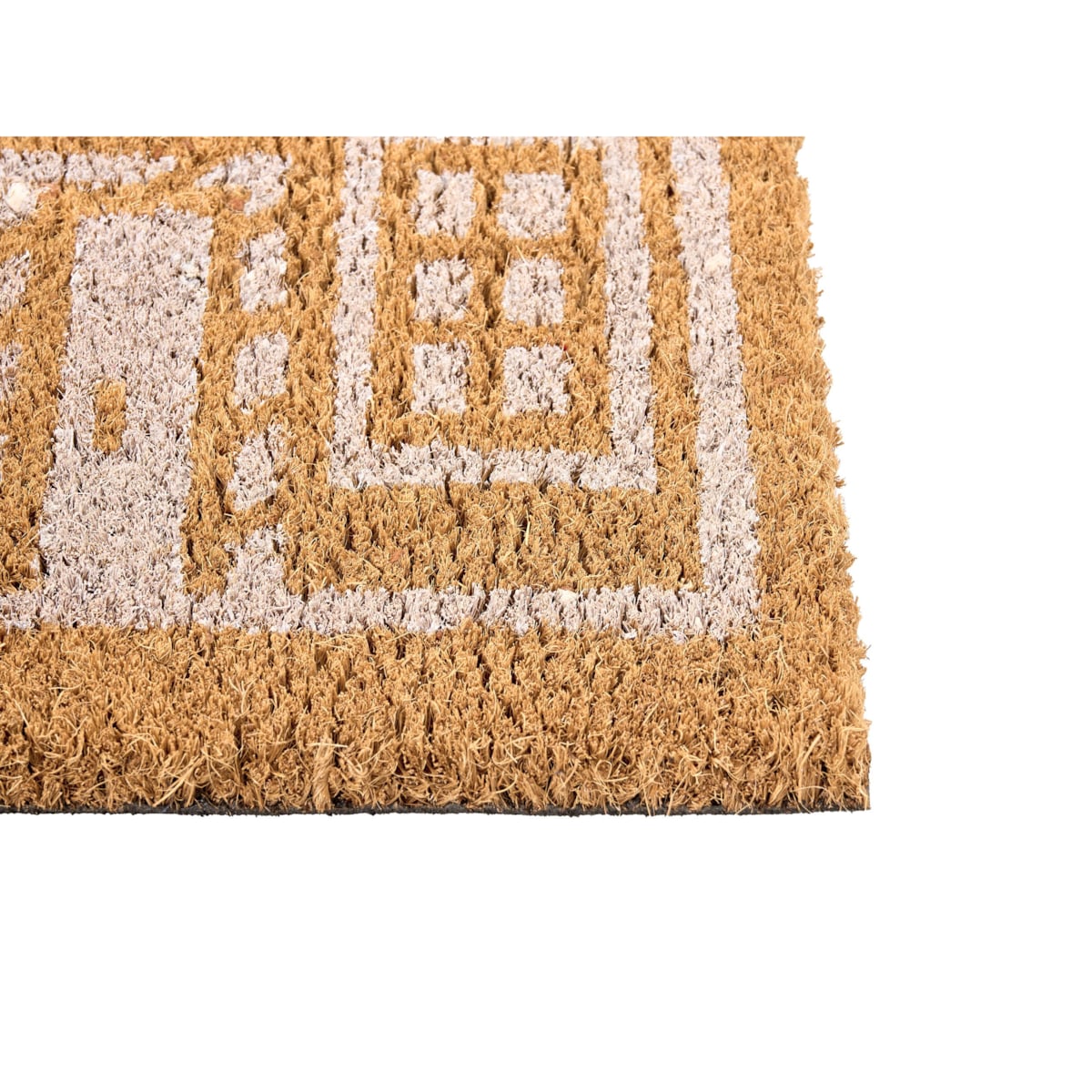 Wycieraczka MUHIKAP Naturalny 60 x 90 cm Wzór świąteczny Włókno kokosowe