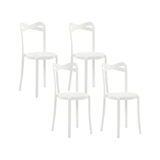 Zestaw 4 krzeseł do jadalni biały CAMOGLI