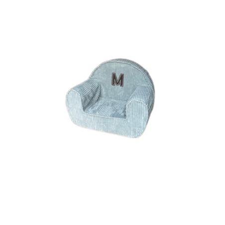 Fotelik sztruksowy z literą Pepper Mint