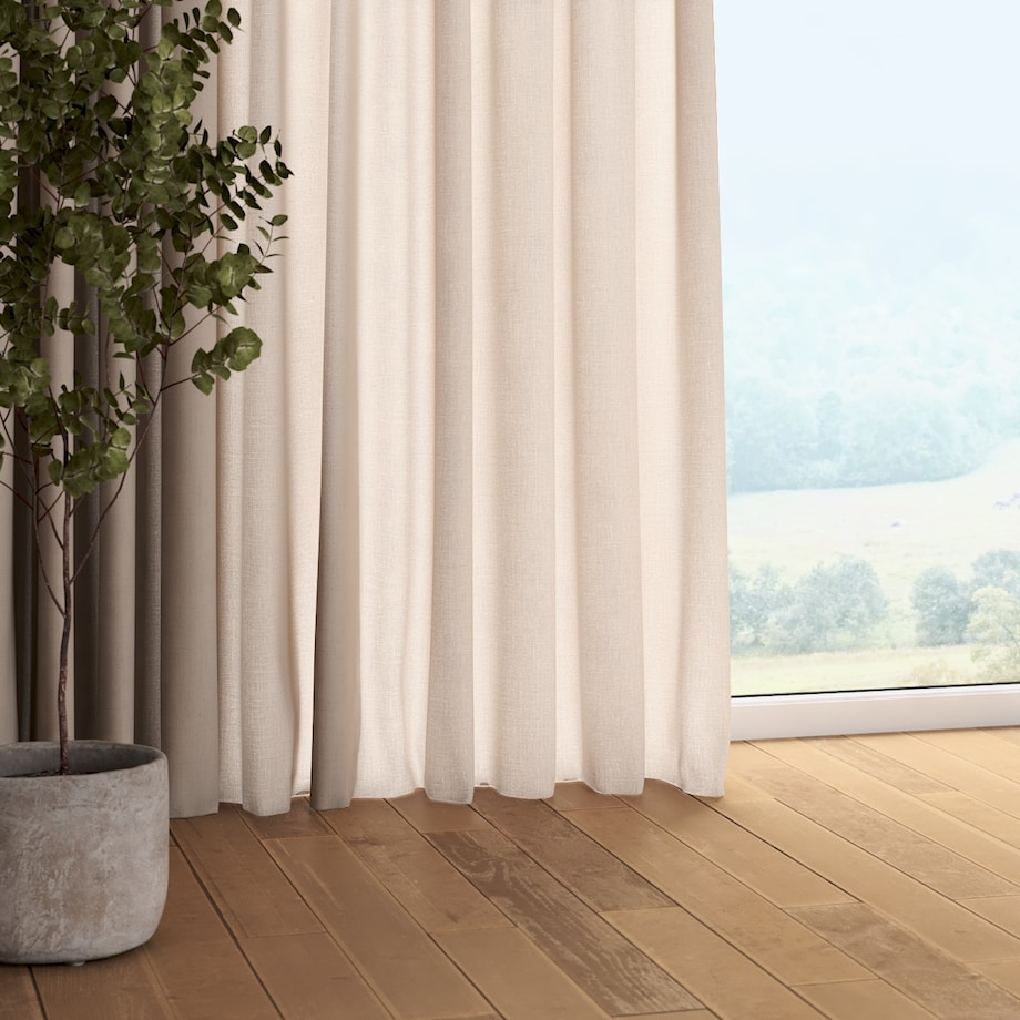 Zasłona na taśmie marszczącej 1 szt. 130x245 lniany