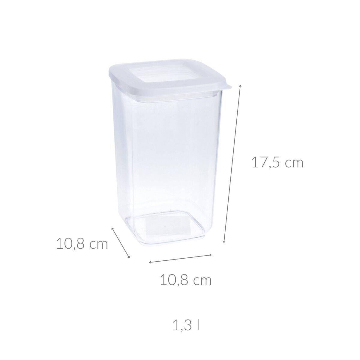 Pojemnik na artykuły sypkie, transparentny