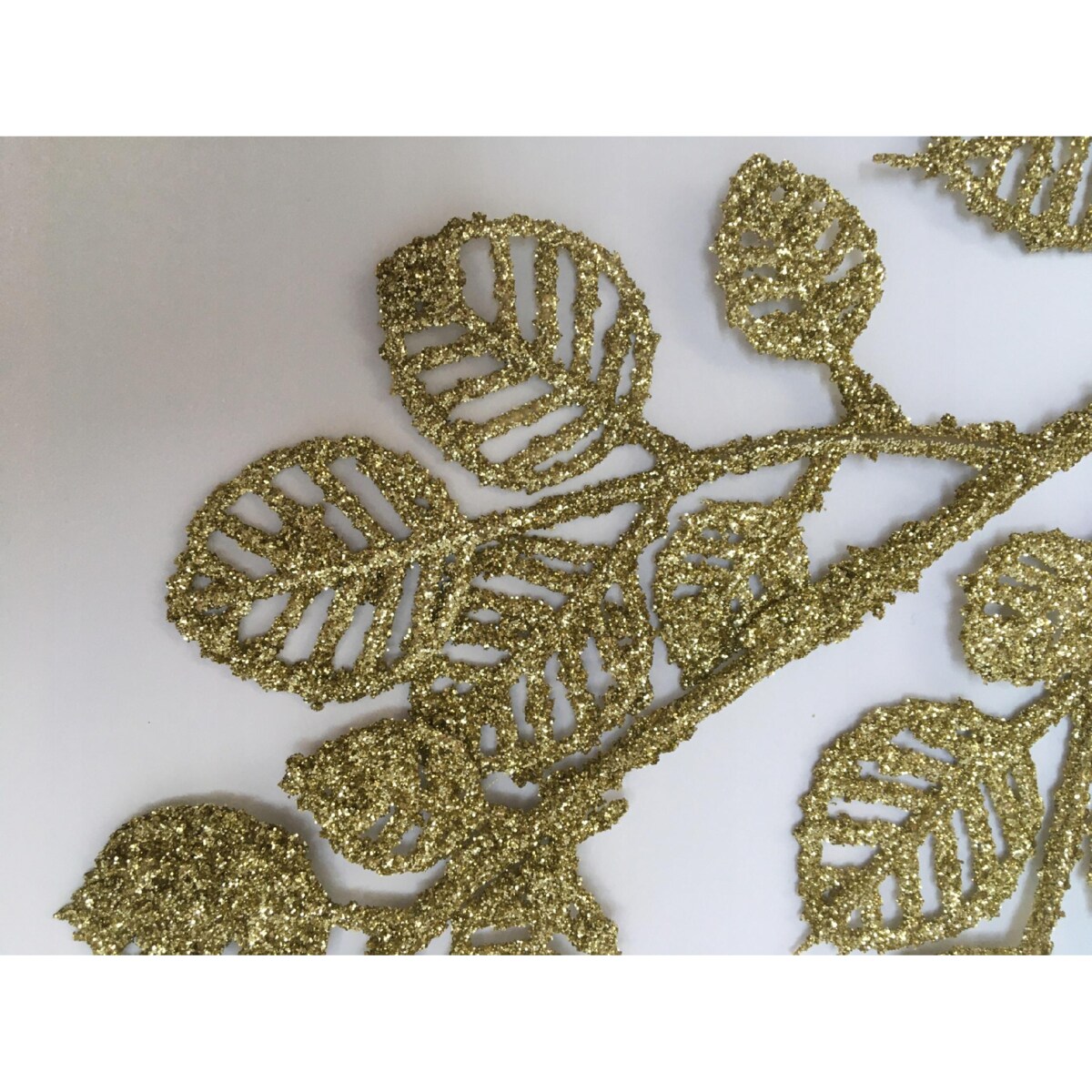 BROKATOWA GAŁĄZKA KWIAT ZŁOTY do dekoracji bukietu kompozycji święta stroik