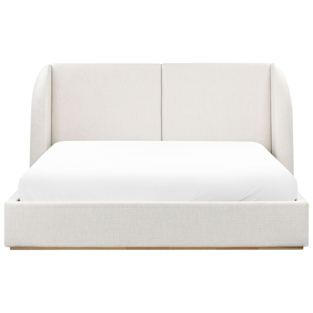 Łóżko z pojemnikiem MONESTIER 180 x 200 cm Złamana biel