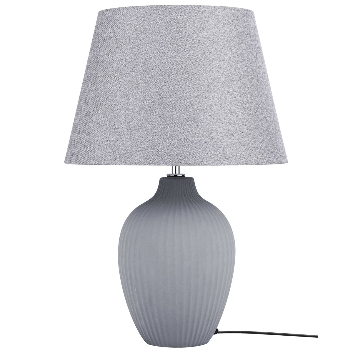 Lampka nocna ceramiczna szara FERGUS