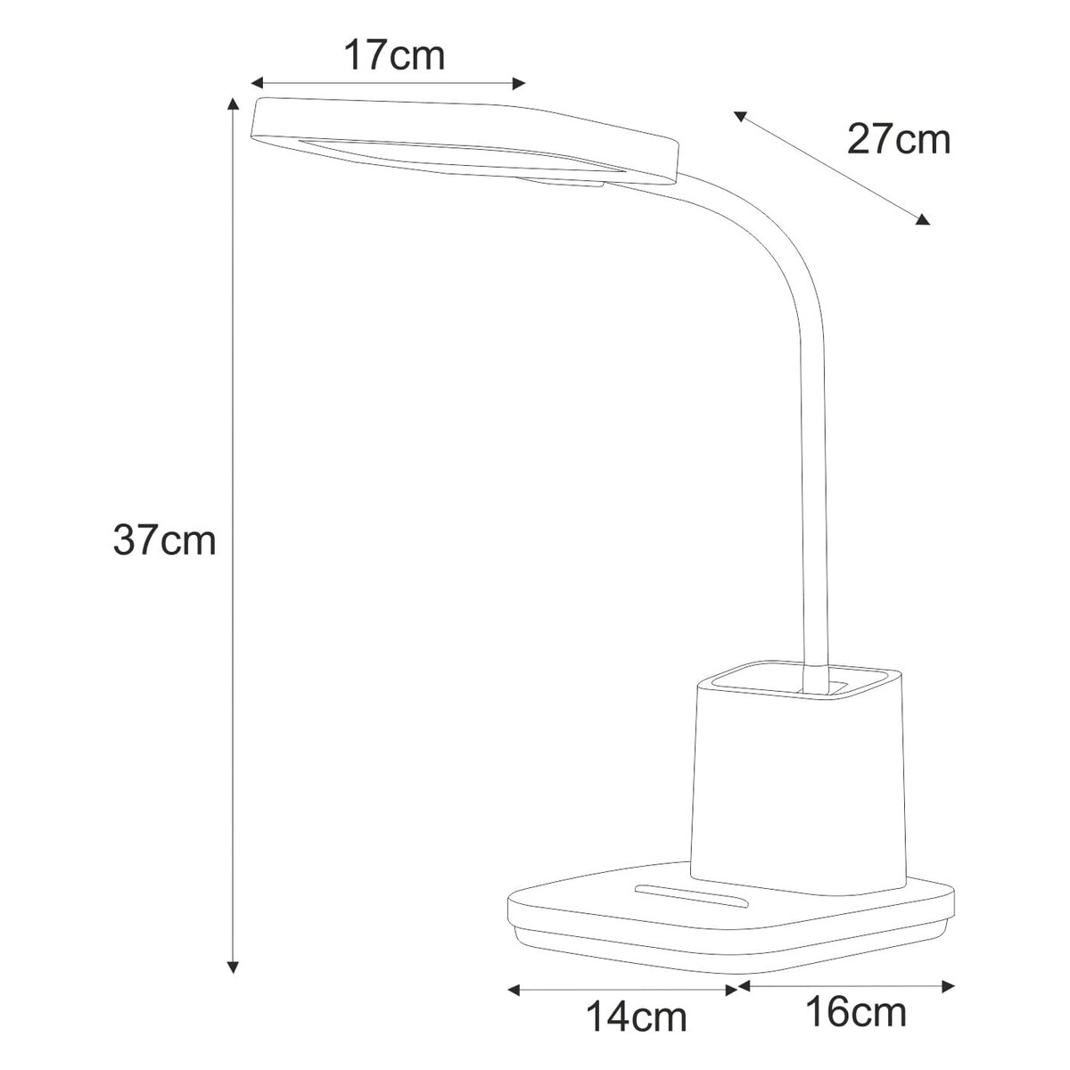 Lampka biurkowa K-BL1301 CZARNY z serii TOLA