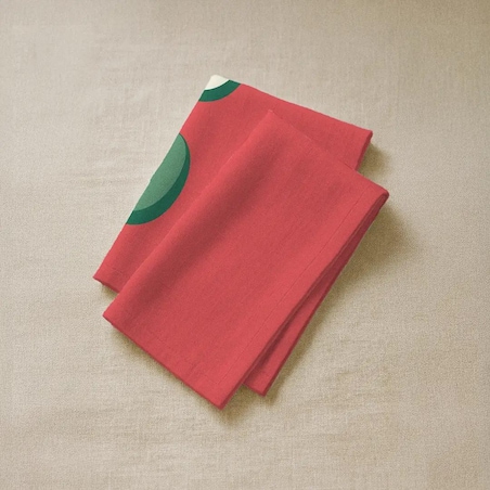 Serwetki świąteczne - HO HO HO - czerwone tło (2szt.)