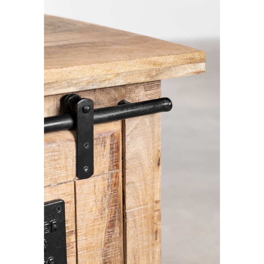 Stolik kawowy z drewna mango ze schowkiem Elei