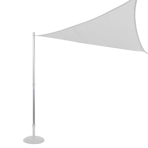 Słupek do montażu żagla przeciwsłonecznego, wys. 255 cm, metalowy