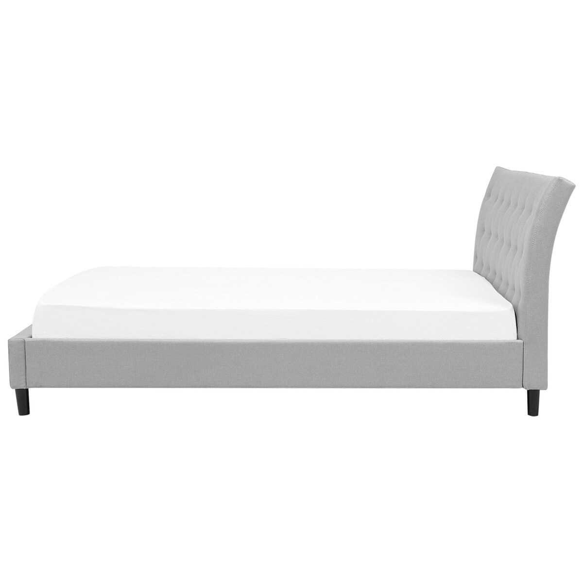 Łóżko tapicerowane 180 x 200 jasnoszare SAVERNE