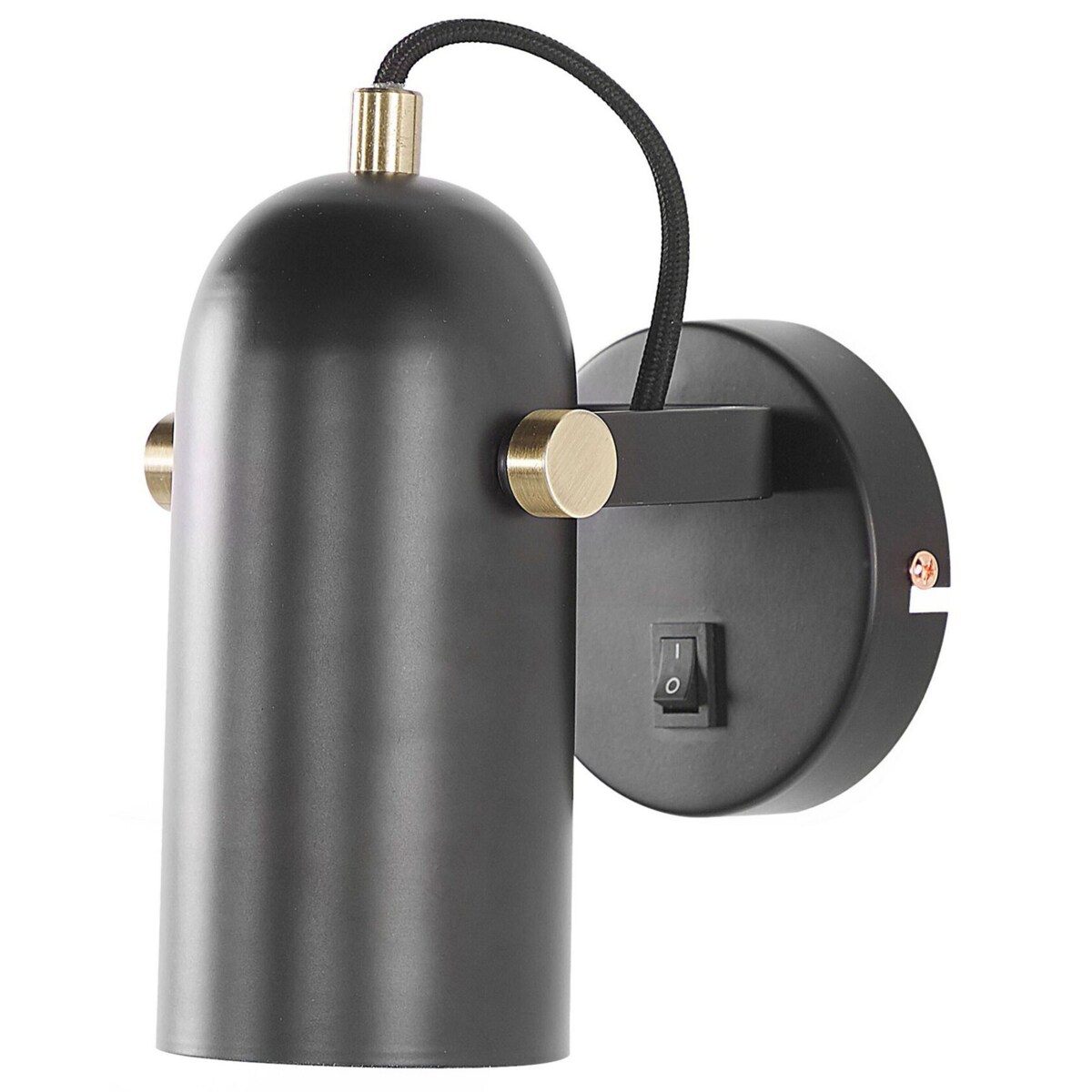 Zestaw 2 lamp spot metalowy czarny TYRIA